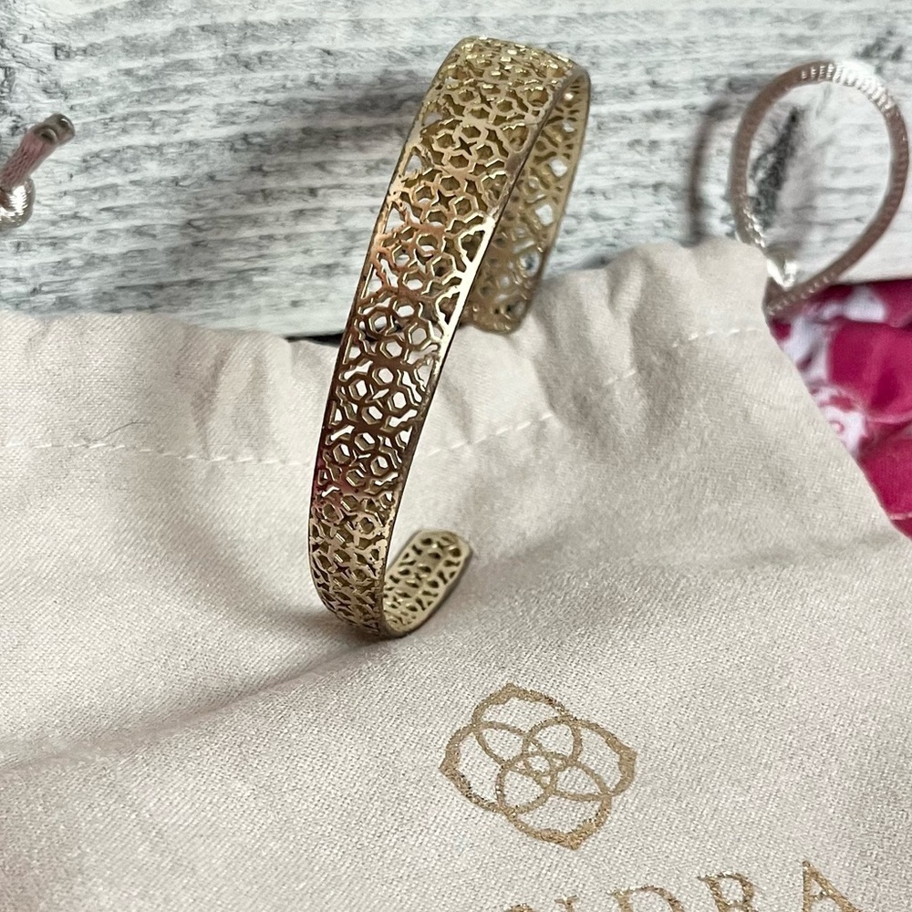 Kendra Scott Rose Gold Uma Cuff Bracelet - Picture 3 of 6